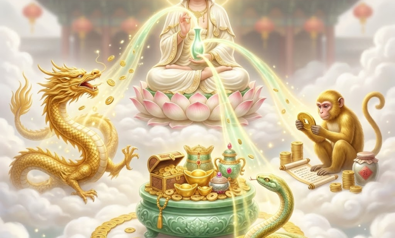 3 con giáp “trời sinh phú quý”, được Quan Âm Bồ Tát độ trì, vượng phu – tụ tài – giữ của bền bỉ